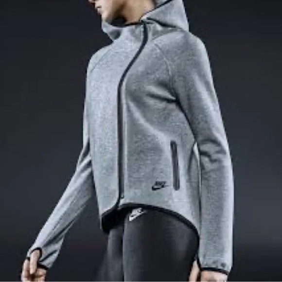 Nike Light Gray Therma Fleece Training Full-Zip Hoodie - Picture 8 of 8